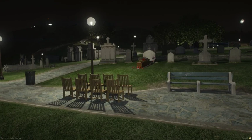 Funeral with Grave