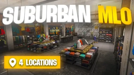 Suburban Clothing Store FiveM MLO