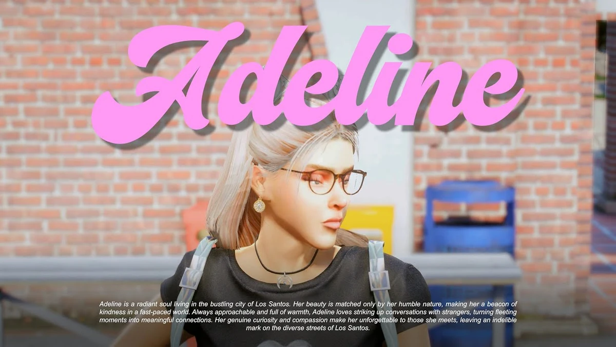Adeline [ADD-ON Custom Ped FiveM]