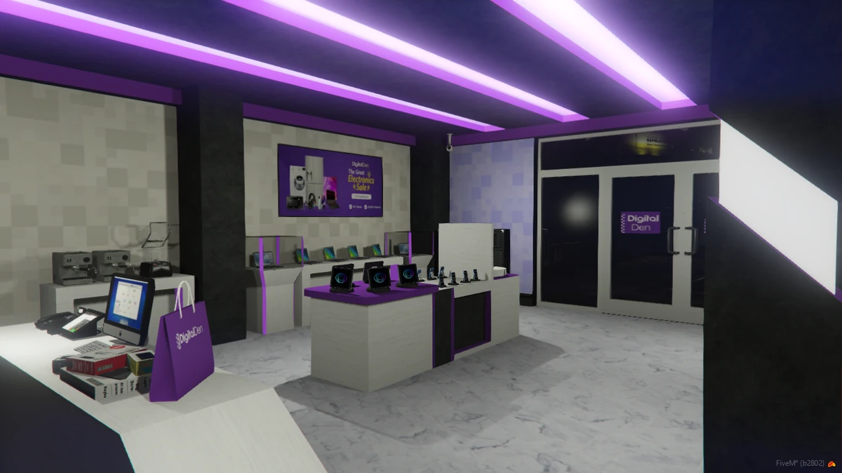 Digital Den – Fully Open Source | FiveM Electronic Store Interior ...