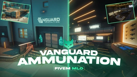 Vanguard Ammu-Nation MLO – Fully Open Source | FiveM Premium Gunstore Interior