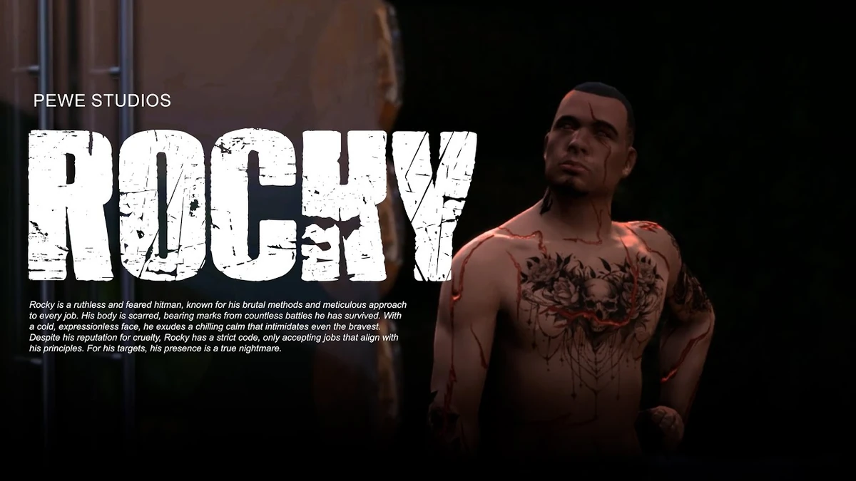 ROCKY 95% SHORT PED [Add-On Custom Ped FiveM]