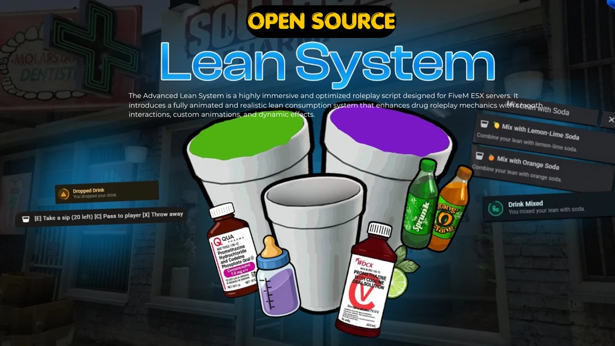 Advanced Lean System | Open Source | FiveM ESX Script | FiveM Mod Store