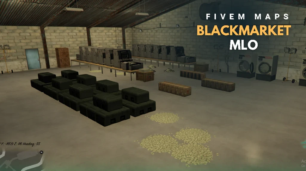 BlackMarket MLO – FiveM Underground Trading Interior
