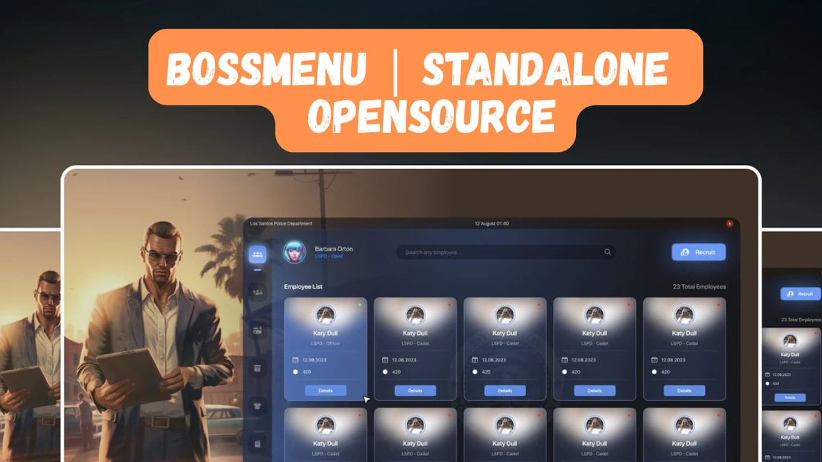 Boss Menu System | Open Source | ESX / QBCORE | FiveM Mod Store