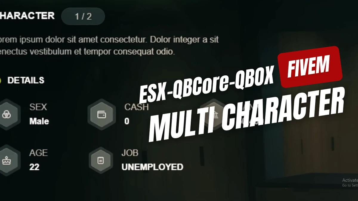 Multi Character FiveM System