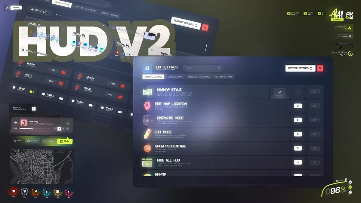 HUD V2 Open Source [QB / QBOX]