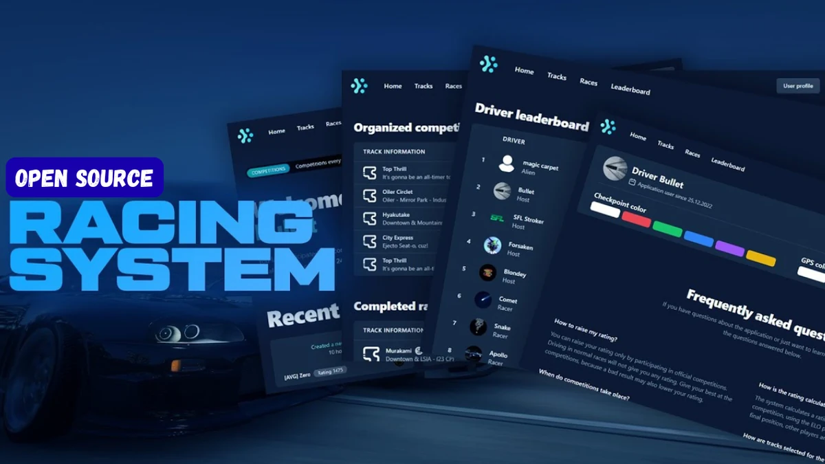 Racing System | OPEN | ESX | QBCORE | STANDALONE | FiveM Mod Store