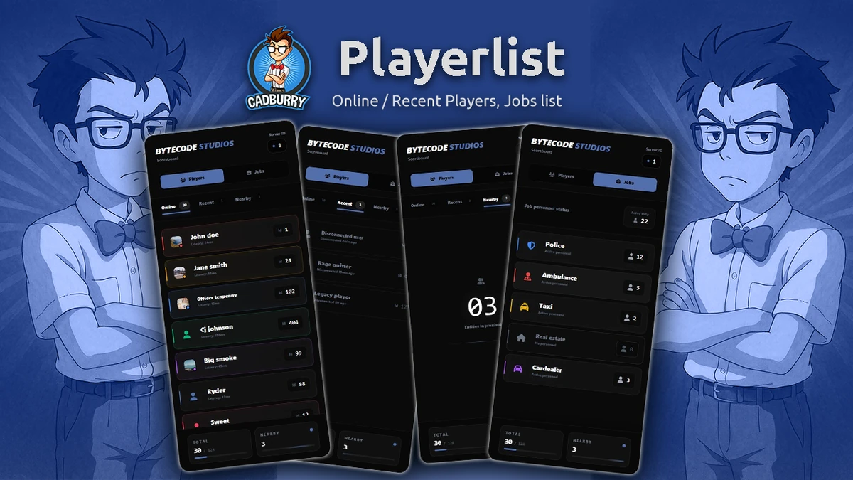 Playerlist / Scoreboard FiveM | Standalone