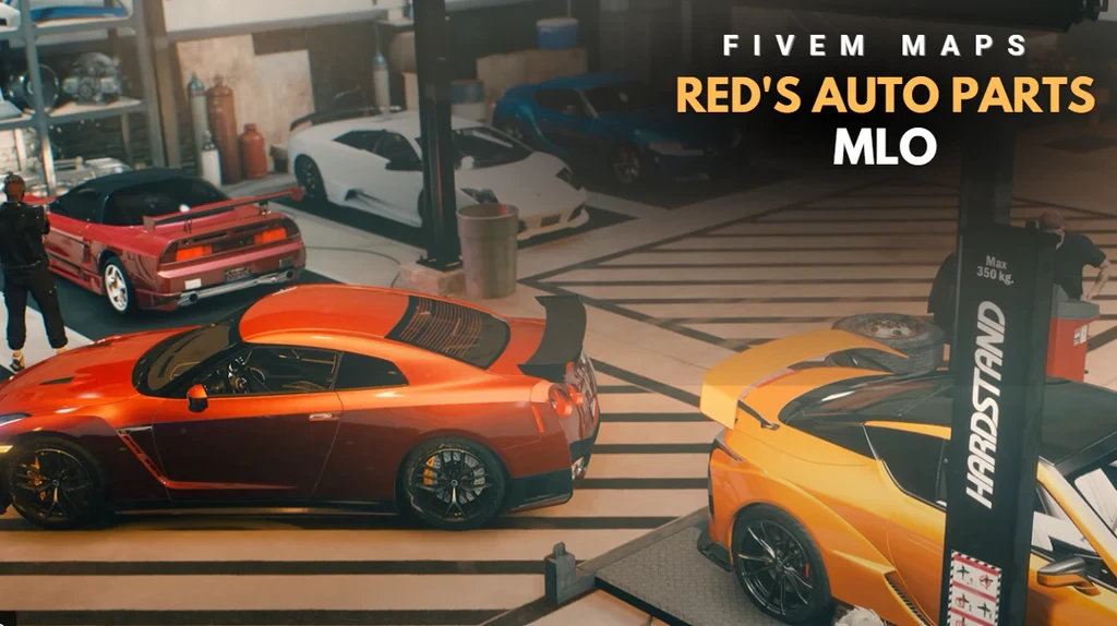 Optimized Red's Auto Parts MLO - Customizable & VFX
