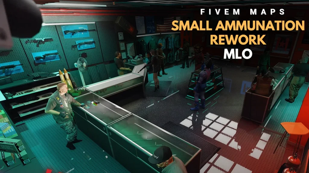 Small Ammunation Rework MLO - 8 Optimized Retail Locations