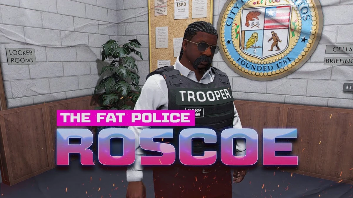 ROSCOE "The Fat Police" [Add-On Clothes PED FiveM]