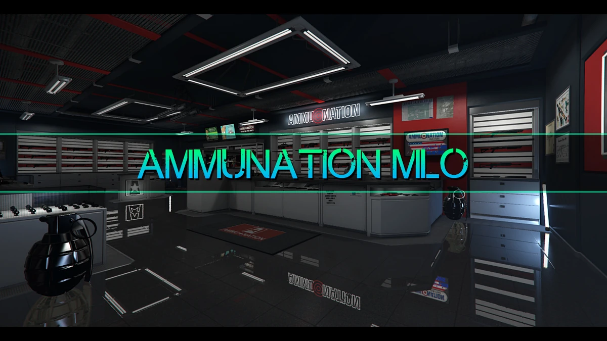 AmmuNation MLO Pack – Fully Open Source | 11 Unique Gun Stores for FiveM