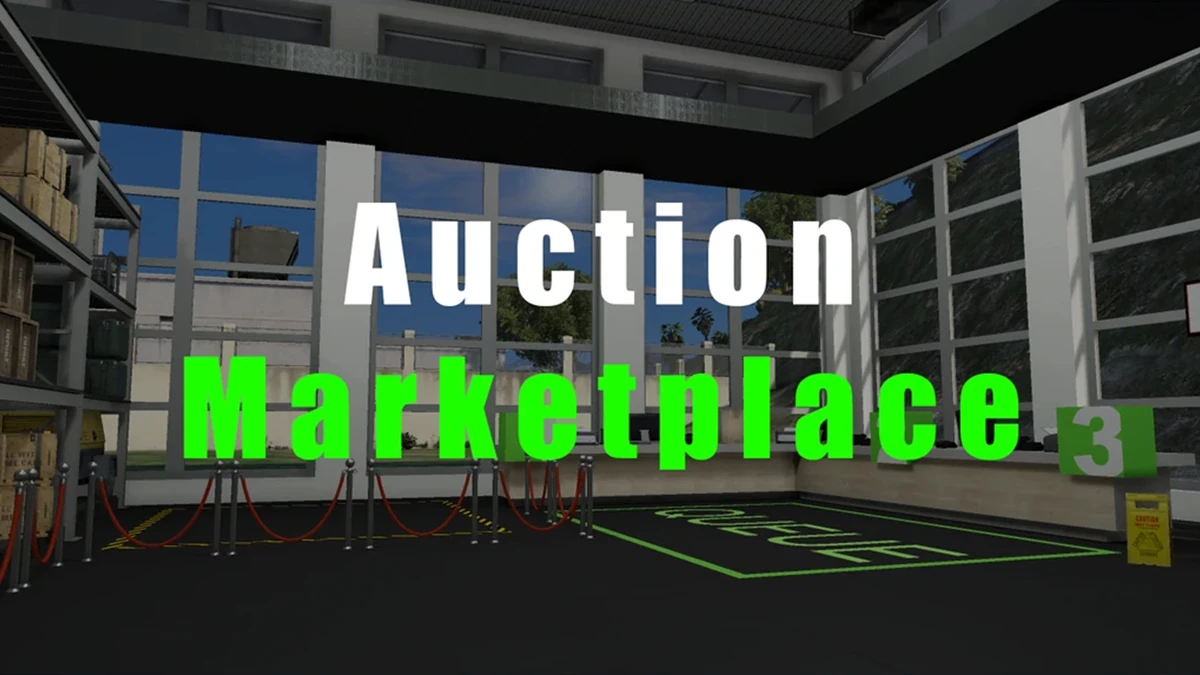 Auction Marketplace – Fully Open Source | Premium FiveM Interior