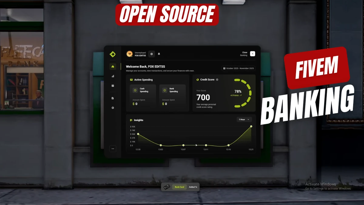 Banking FiveM | Open Source (ESX / QBCore / QBOX)