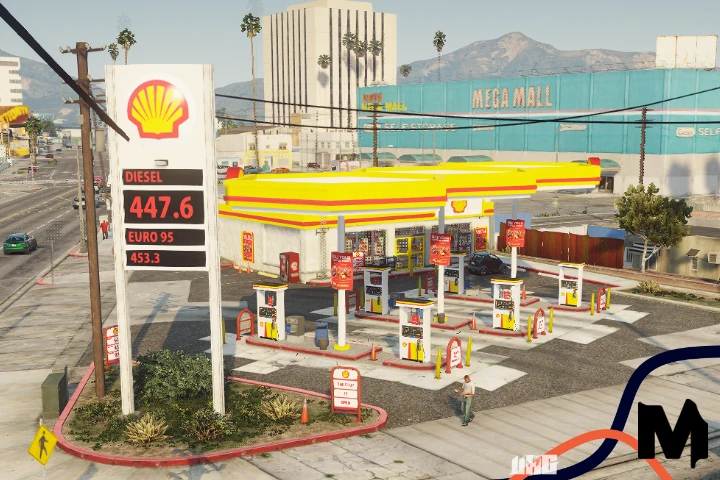 SHELL PETROL Map FiveM