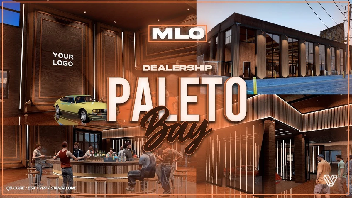 Paleto Bay Luxury Classic & Modern Dealership MLO FiveM | Open Source