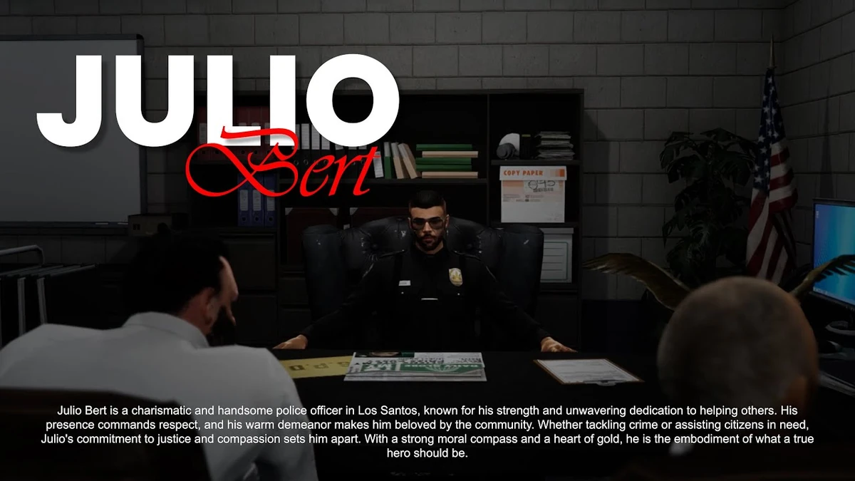 JULIO BERT [Add-On Custom Police Ped FiveM]