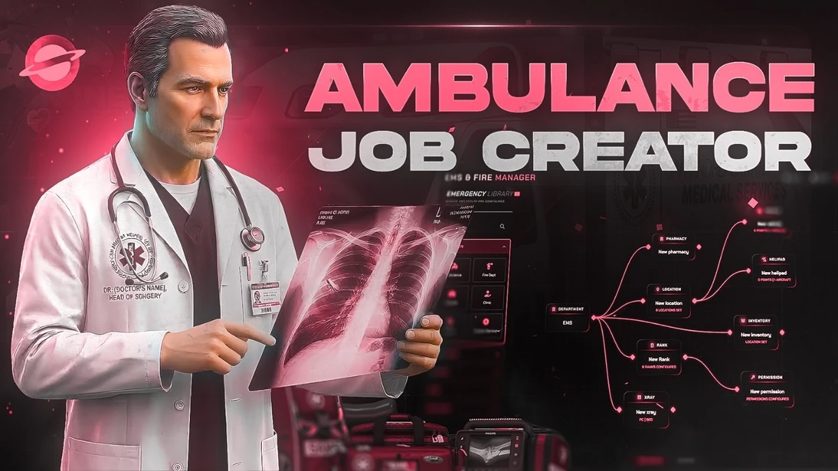 Ambulance Job All-In-One EMS Creator FiveM | Open Source Medical System