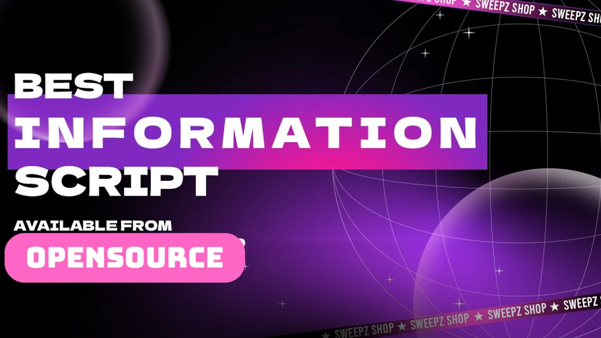 Sweepz Infos | Open | ESX / QBCore