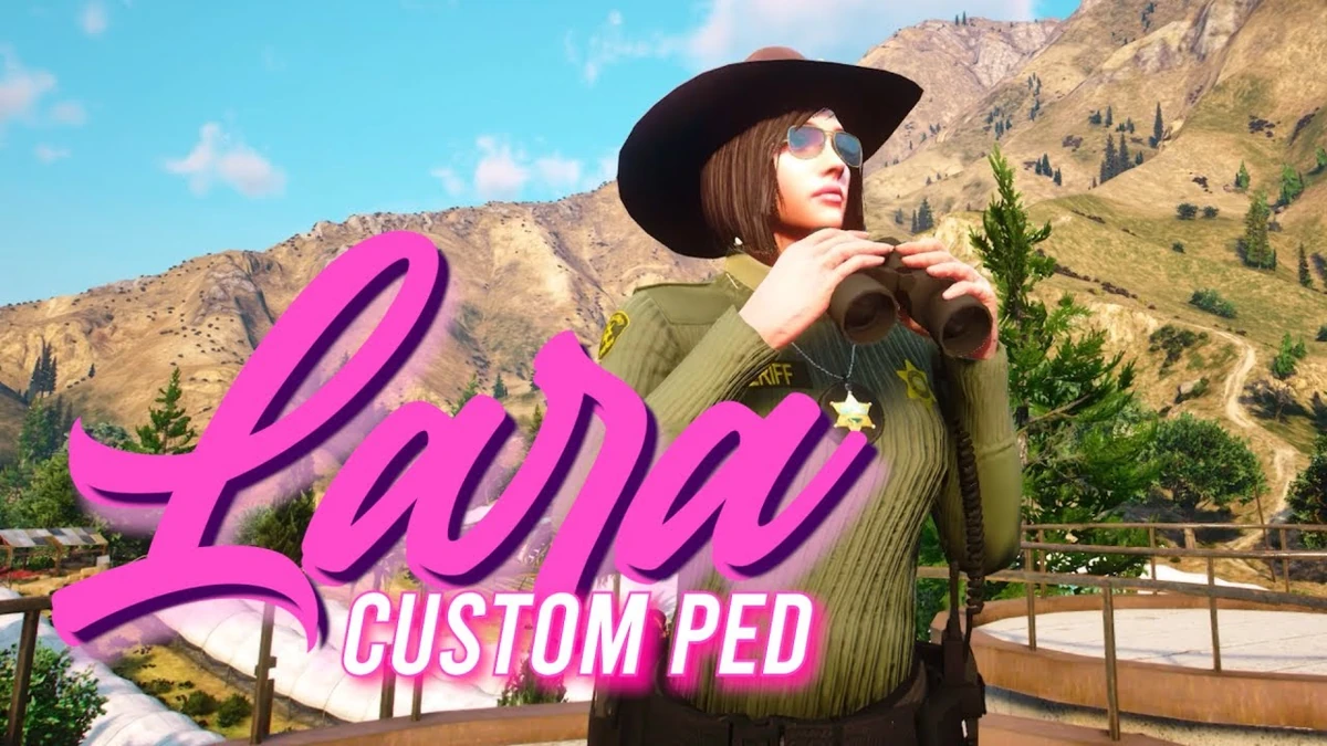 Lara Female Police Ped FiveM | Add-On Custom Character | Open Source