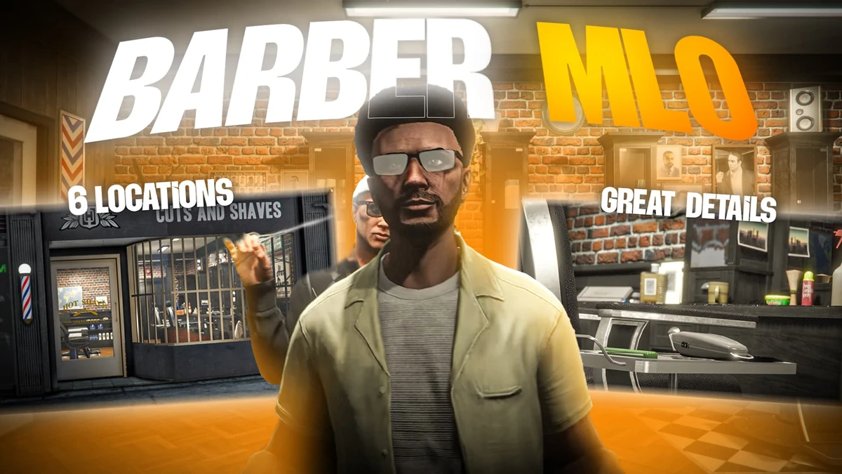 Barber MLO – Fully Open Source | Modern FiveM Barber Shop Interior