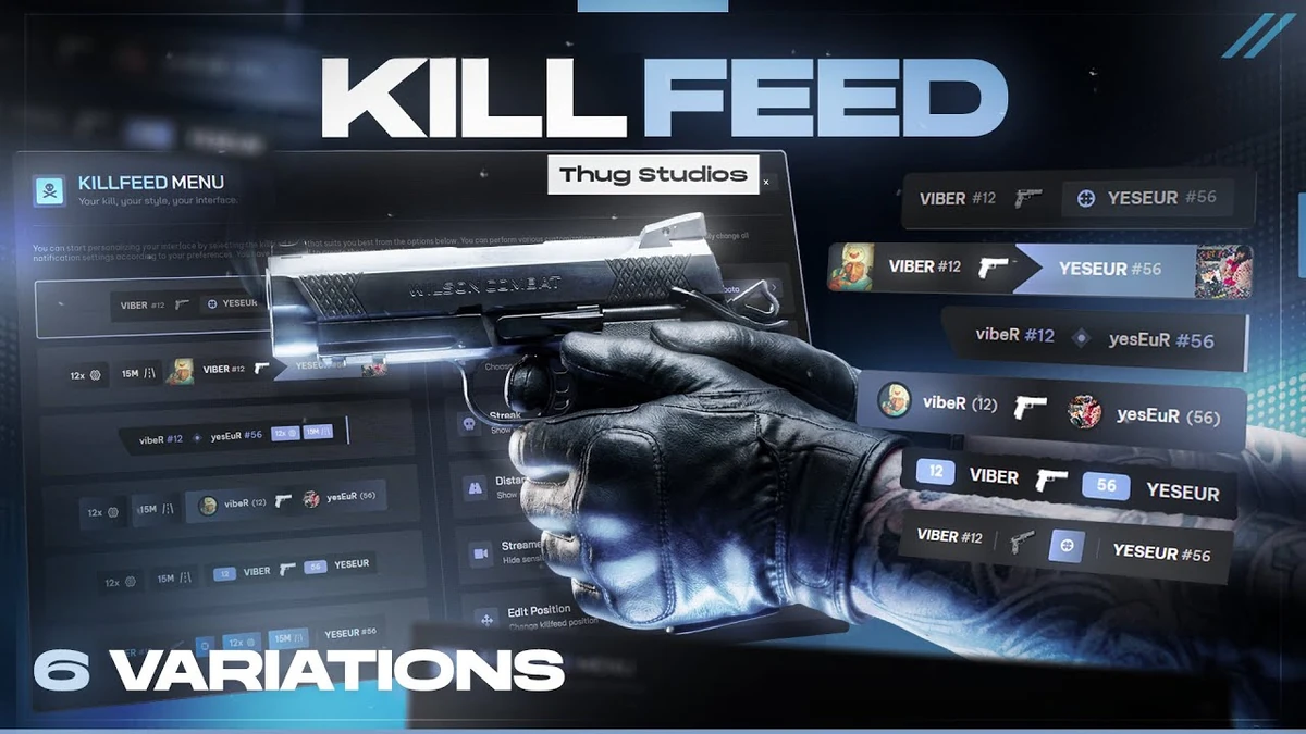 Advanced Killfeed System with 6 Variations | Standalone