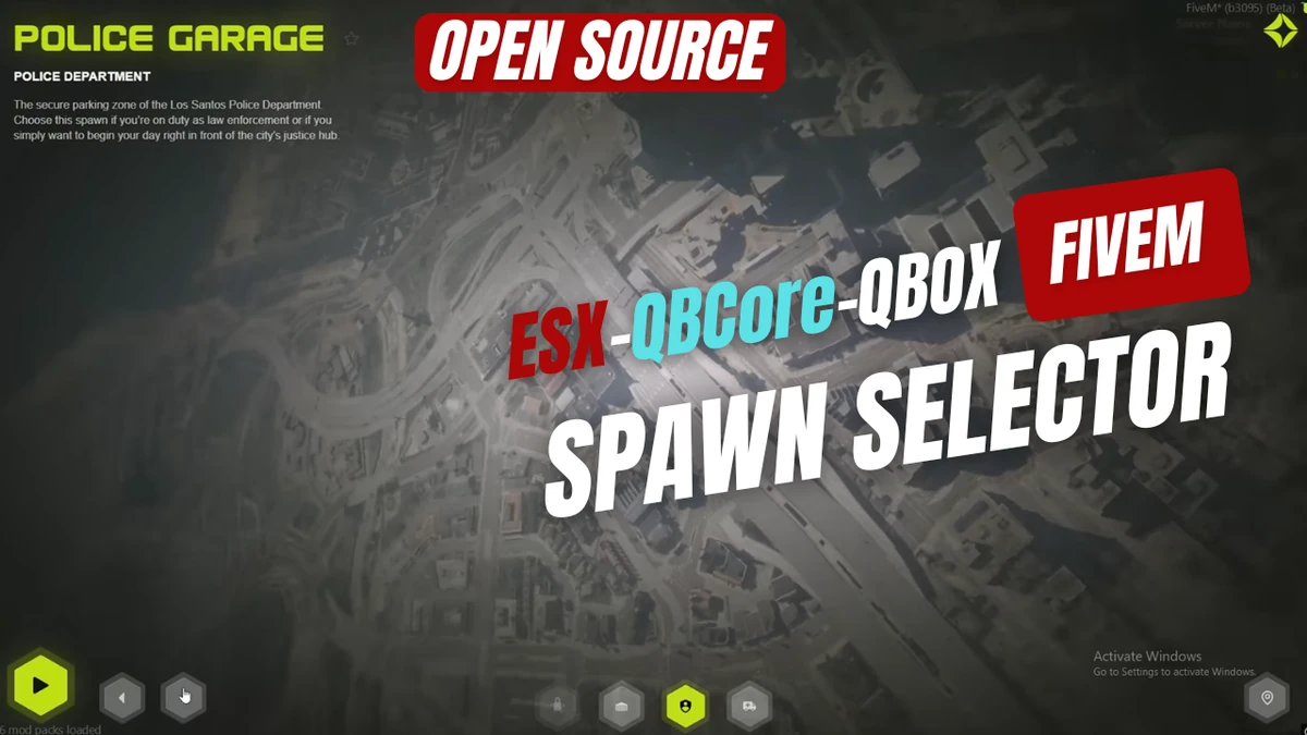 Spawn Selector FiveM | Open Source (ESX / QB / QBOX) | FiveM Mod Store