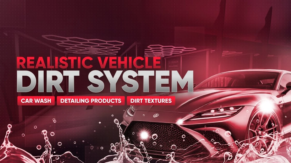 Realistic Vehicle Dirt System FiveM | ESX / QB / QBOX / VRP / Standalone
