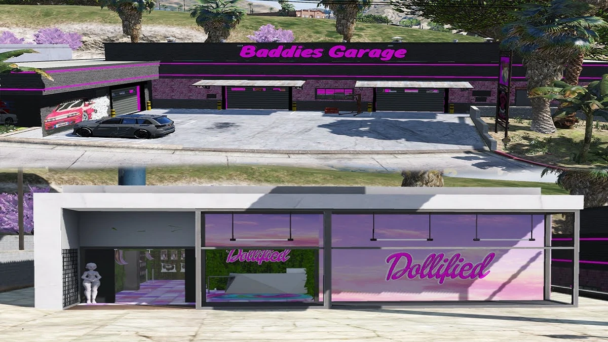 Dollified and Baddies Garage MLO FiveM | Female Mechanic Shop & Beauty Supply | Open Source